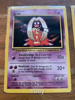 Pokémon 1995 Jynx Base Set Illimité 31/102 Très Bon État