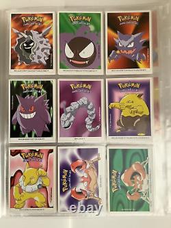 Pokemon Dunkin Boomer Complete 150 Sticker Carte Ensemble 2000 Dans Le Dossier. Très Rare