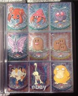 Pokemon Topps Série 1 Chrome Set Toutes Les Cartes 1 À 78 Dans Dossier Très Rare All Nm