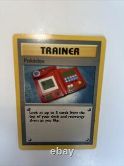 Pokemon Trainer Carte Pokedex 1ère Édition 1995 Très Rare Carte