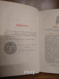 Pontifical romain (3) Ensemble de volumes c. 1895 TRÈS RARE LIVRAISON GRATUITE