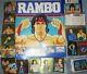 Rambo 1986 Panini Set Complet De 240/240 Autocollants Avec Album Et Album Vide Très Rare.