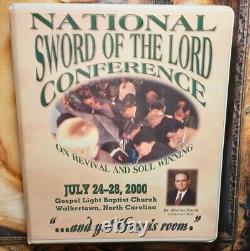 Rare 28 cassette set National Sword Of The Lord Conference 2000 Walkertown, NC 
	<br/> Ensemble de 28 cassettes rare Conférence nationale Sword Of The Lord 2000 à Walkertown, NC