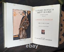 Rare Conan Doyle's Sherlock Holmes 3 Vol Set Aucune Date Très Bonne 1ère Édition