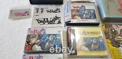 Rare Dragon Quest IV 4 Famicom Japon Ensemble Complet en Boîte + Extras Très Rares
