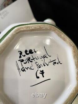 Service à café en porcelaine à treillage réticulé peint à la main, très rare et vintage