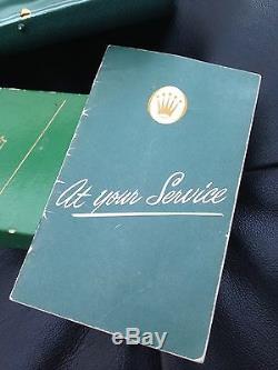 Set De Tres Rare Blank Rolex Service Livret & Coffin Boîtes 1950 3525 4768 6062