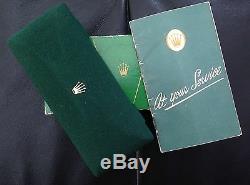 Set De Tres Rare Blank Rolex Service Livret & Coffin Boîtes 1950 3525 4768 6062