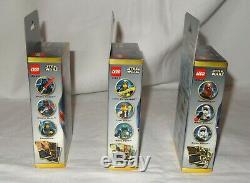 Star Wars Lego Mini Figure Sets 3340/3341/3342 Misb Tres Rare Ovp / Nouveau