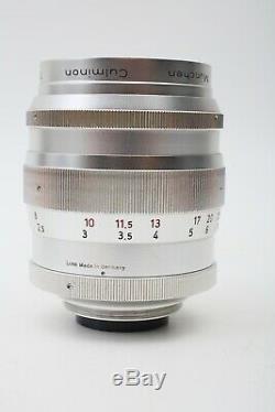 Steinheil 75mm F1.5 Culminon M42 Universel Montage À Vis 75 / 1,5 Set Lens + Tres Rare