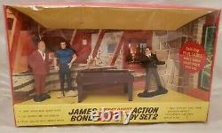 Très Rare 1965 Gilbert James Bond Goldfinger Action Toy Set 2 Dans Original Box