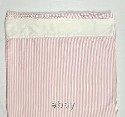 Très Rare 3 Pc Ralph Lauren Worth Avenue King Sheets Bedding Set Pink Stripe Htf