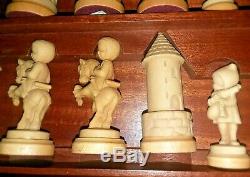 Très Rare! Anri Toriart Juvénile Par Juan Ferrandiz Chess Set (1970-1974)