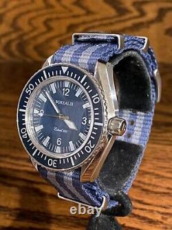 Très Rare Borealis Estoril 300 V1 Blue Dial Automatic Divers Watch Box Set