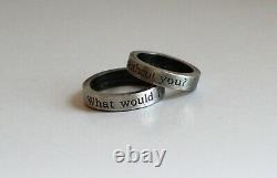 Très Rare Collection Twilight Saga New Moon Without You 2 Piece Ring Set In Box