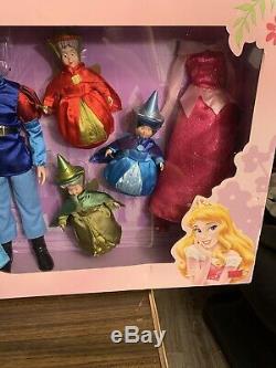 Très Rare Exclusive Disney Store Sleeping Beauty Doll Deluxe Set 12 Pouces Sealed