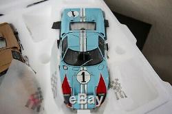 Tres Rare Exoto 118 1966 Ford Gt40 Mkii Gift Set # 2, # 1, # 5 1-2-3 Gagnants
