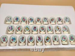 Très Rare Mon Petit Poney Stampos Alphabet Ensemble Complet 26 Avec Boîte 1984 Hasbro