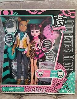 Très Rare Nouveau Monster High Forbitten Love Doll Set Draculaura Clawd Collector