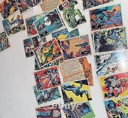 Très rare ! Ensemble de cartes Batman Topps de 1966 des Publications Nationales Périodiques