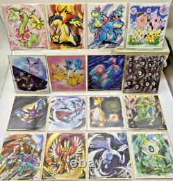 Très rare Pokémon Shikishi ART 2 Ensemble complet de toutes les 16 types Importation du Japon BANDAI