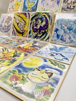 Très rare Pokémon Shikishi ART 4 Tous les 16 Types Ensemble Complet Importation du Japon BANDAI