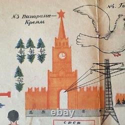 Très rares décorations de Noël soviétiques en papier vintage de l'ensemble 15 de 1951 pour décorer l'arbre