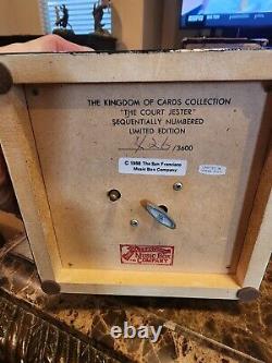 Very Rare 1988 Ensemble Complet (4) Kingdom Of The Cards San Francisco Music Box Co