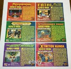 Very Rare 1994 Marvel Fleer Ultra X-men Silver X-overs 1-6 Complete Foil Set