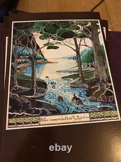 Very Rare Ensemble De 8 Cartes Tolkien 1975 Lord Of The Rings Hobbit