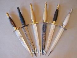 Very Rare Wilkinson Sword Ww2 Collection Six Knives Original Set Même Sn Pour Tous
