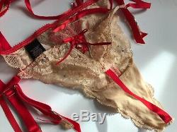 Victoria Secret Nwt Séduction Bombe Bra Set 36c Hot Sexy Très Rare Rouge