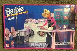 Vintage Barbie Buanderie Play Set Beaucoup À Faire Toys Tres Rare Nouveau Dans La Boîte