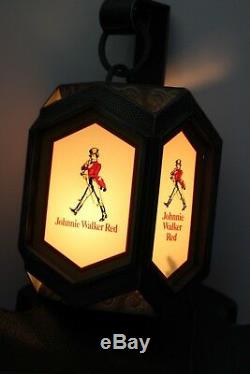 Vintage Johnnie Walker Red Wall Lantern Old Fitzgerald Distillerie Très Rare 1régler