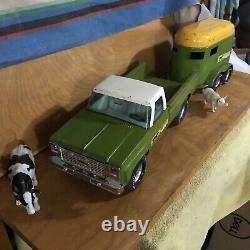Vintage Nylint Stables Camion Et Remorque Très Rare Set