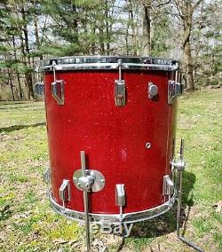 Vintage Rogers Cleveland 12,16,20 Drum Set Rare Très Fermer #s Série