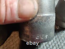 Vintage Très Rare Snap-on Wrench Company 1/2 Socket Set. 10pcs