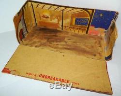 Wend-al Incassables Toys Très Rare Vintage 1948 Boxed Set Aluminium Nativité