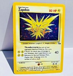 Zapdos Version Correctée Holo Rare 15/62 Fossil Set Pokemon Card Très Bon++