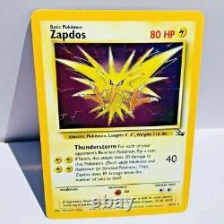 Zapdos Version Correctée Holo Rare 15/62 Fossil Set Pokemon Card Très Bon++